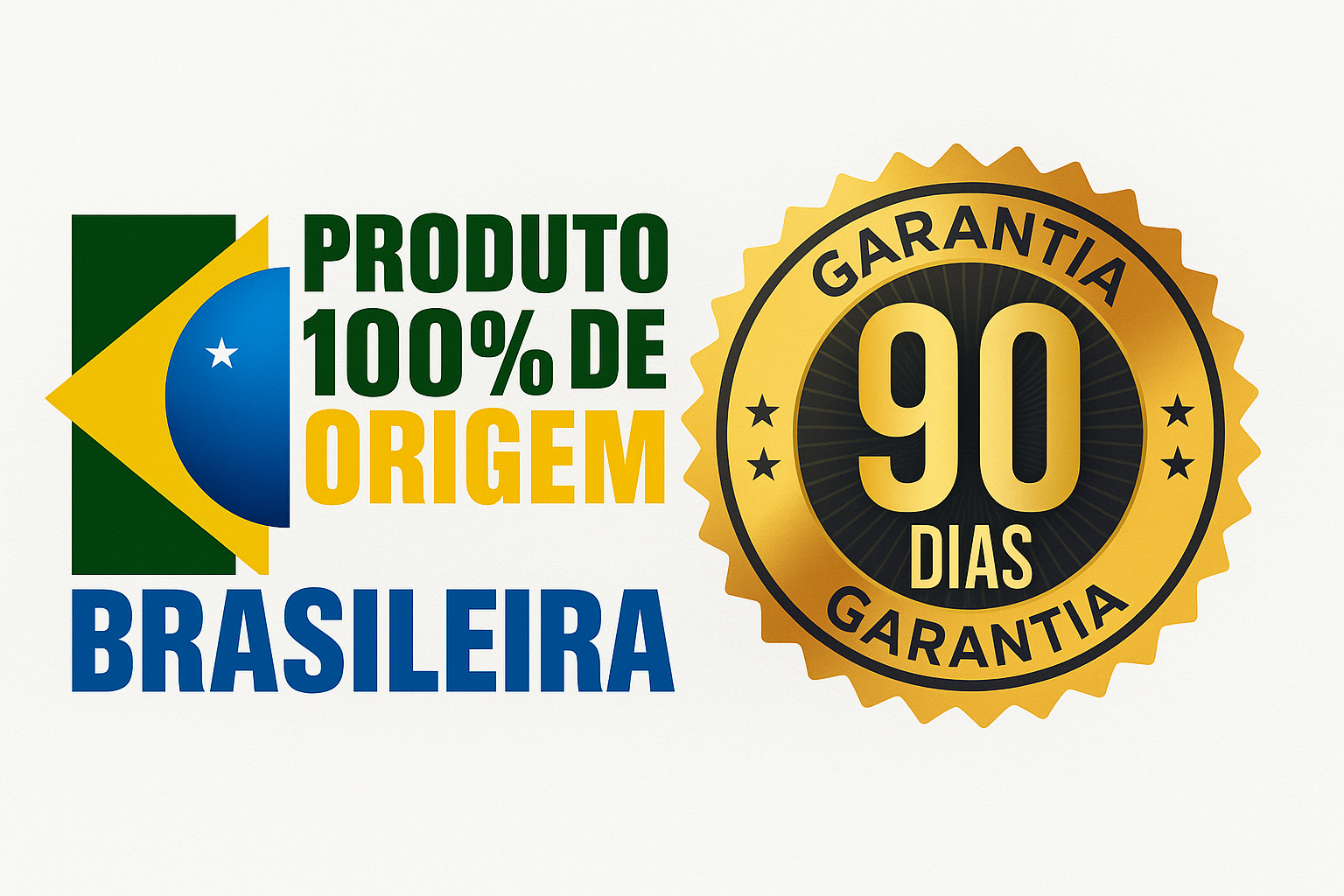 Selo visual de produto brasileiro